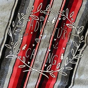 Adventure is calling Sarape throw (large)